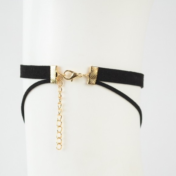 🚨SALE🚨 Dual Strap Gemstone Choker - Picture 3 of 4