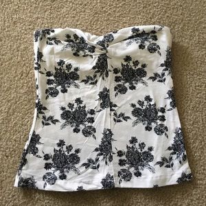 Never worn floral tube top