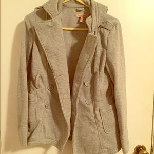 Cute hooded trench coat!