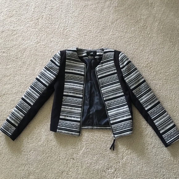 H&M printed blazer