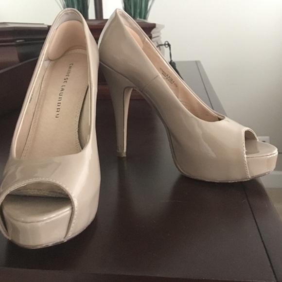 Beige pumps