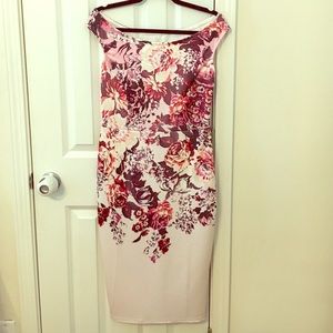 NWOT Floral dress, stretch.