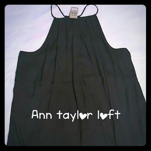 Ann taylor loft sleeveless  black blouse