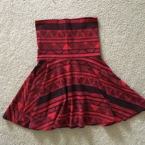 American Apparel strapless tribal dress