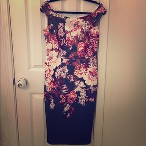 NWOT Floral dress, stretch