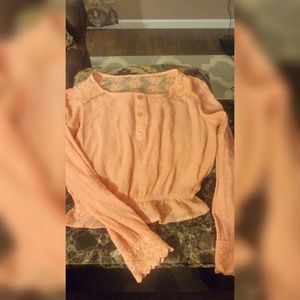 Long sleeve crop top