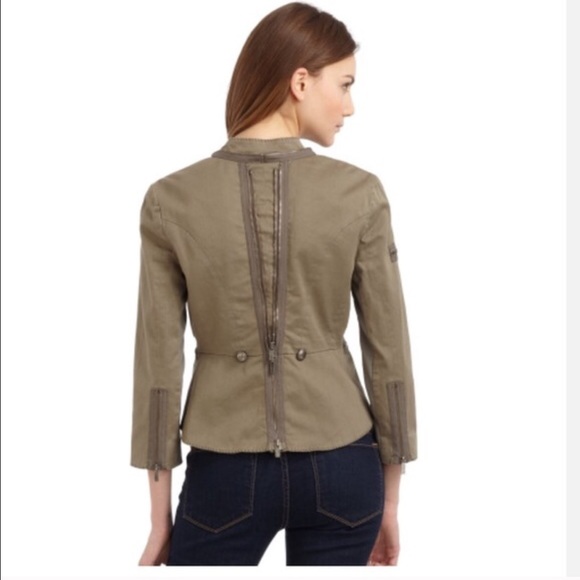 BCBGMaxAzria army green military jacket-size small - Picture 2 of 4