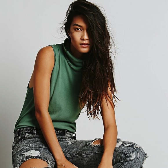 New Free People La Livin 90210 Muscle Tank