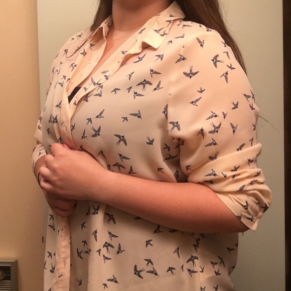 Light Pink Button Up