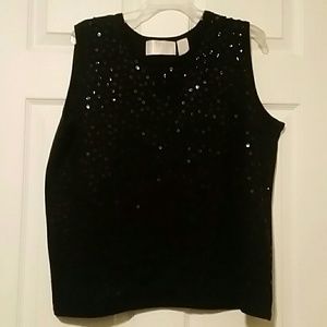 Sparkly sleeveless top