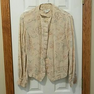 Cream Floral Blouse