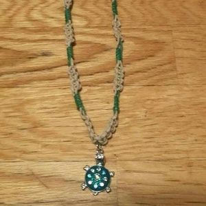 Hemp and bamboo cord necklaces