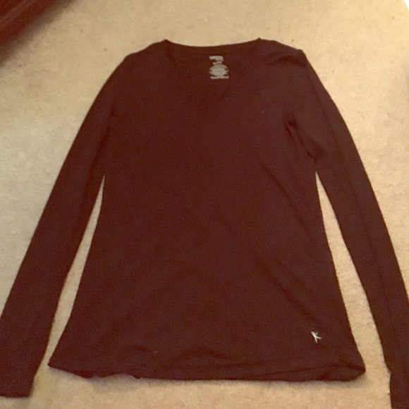 Black silky stretchy tee