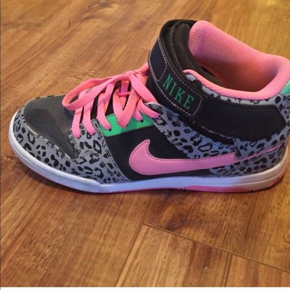 leopard print nike high tops