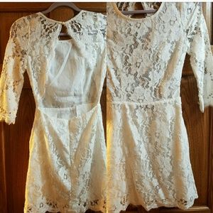 White lace dress