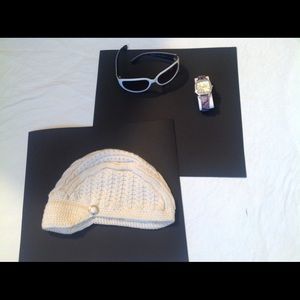 Cream Hat knit