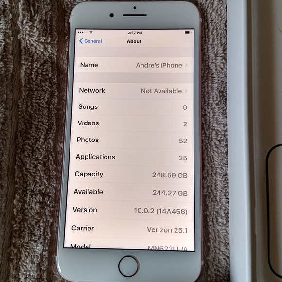 iPhone 7 Plus 256 GB rose gold - Picture 2 of 3