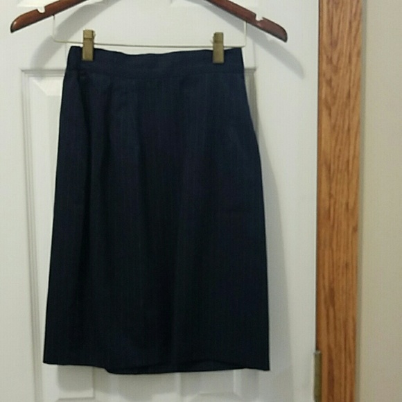 Navy Blue Pinstripe Suit - Picture 2 of 3