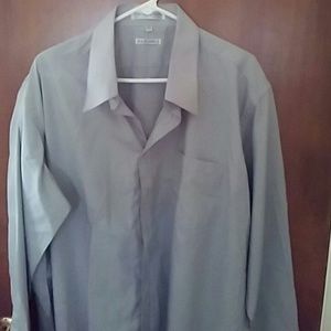 Men's Armando Lavender Dress Shirt Sz 181/2 34/35