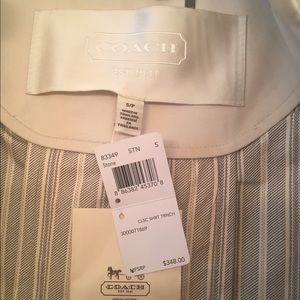 Coach jacket with tags still on!