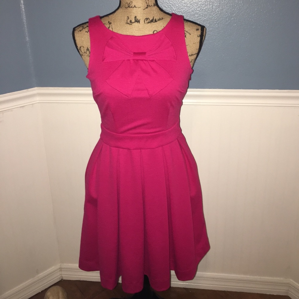 Gorgeous Hot pink with hint of coral dress