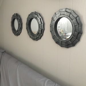3 chrome mirrors