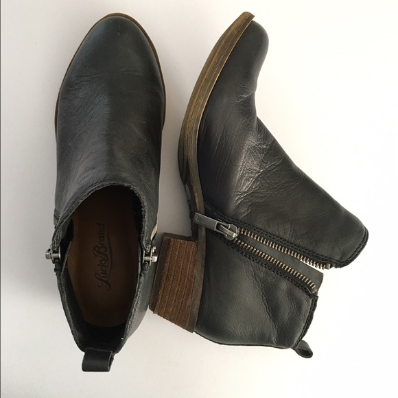 Lucky Brand Shoes - Lucky Brand Leather Booties
