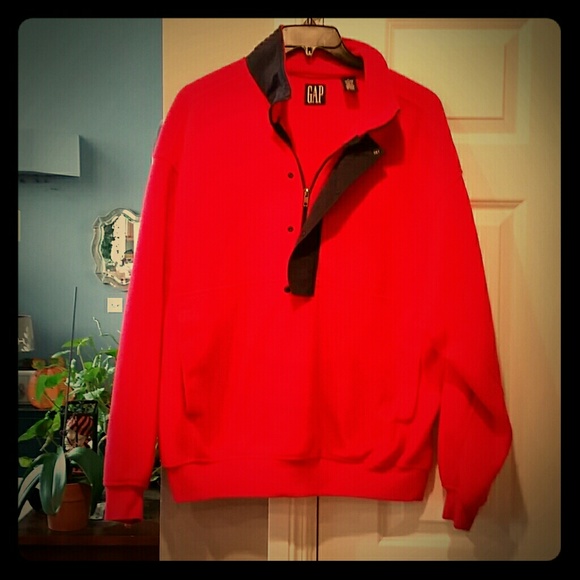 GAP Other - GAP MEN'S FLEECE JACKET RED! ! NOT ORANGE!