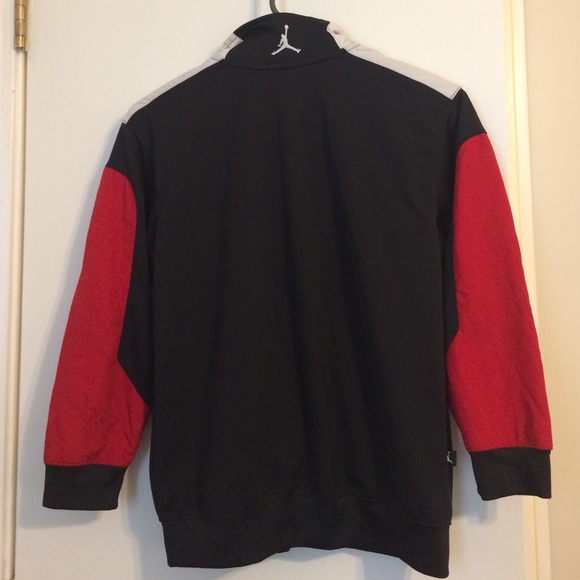 Y-Sm black/red/white Jordan full zip jacket - Picture 2 of 4