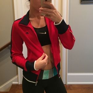 Red and blue Nike zip up! Hardly worn!