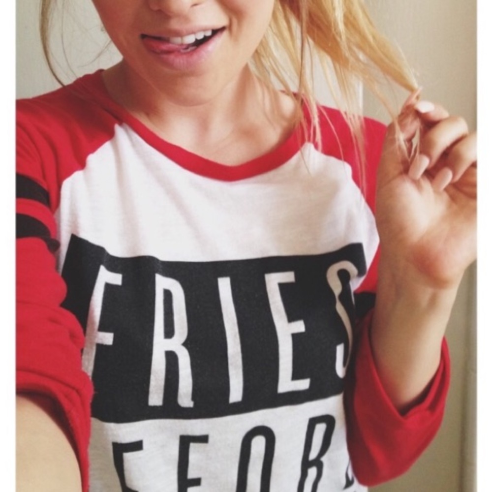 💫|VS| Fries Before Guys Raglan - Picture 2 of 2