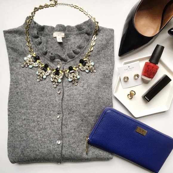 J. Crew Sweaters - J. Crew Button Bling Cardigan