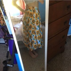 Sunflower midi/maxi skirt