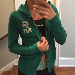 Victoria secret PINK Dolphins zip up!