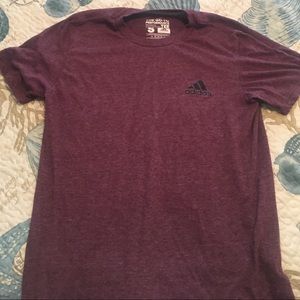 Maroon adidas shirt