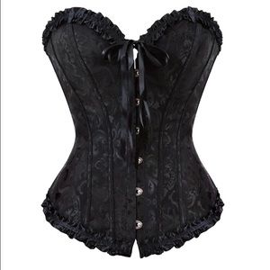 Black Corset and Fish Nets