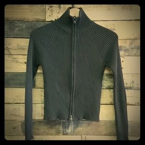 Roberto Collina brown  merino wool fitted sweater.