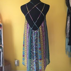 Flowy high low summer dress