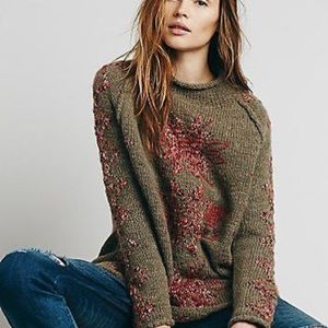 Free People Snowflake Sweater (rare)