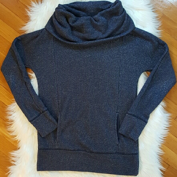 Aerie Navy Sparkle Sweater