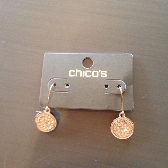Gold Chico's circle earrings