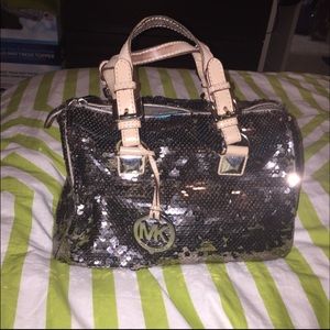 Michael Kors top handle sequin bag