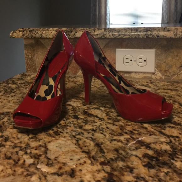 Red Jessica Simpson High Heels