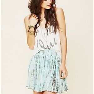 Free People FP One mini tie dye skirt
