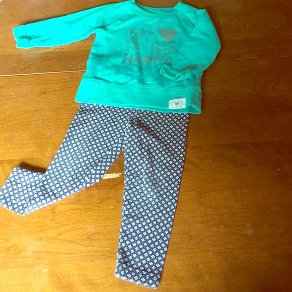Girl Sweat shirt top and matching pants. 18months