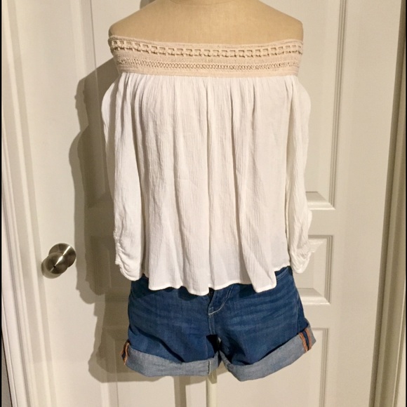 White, off the shoulder top
