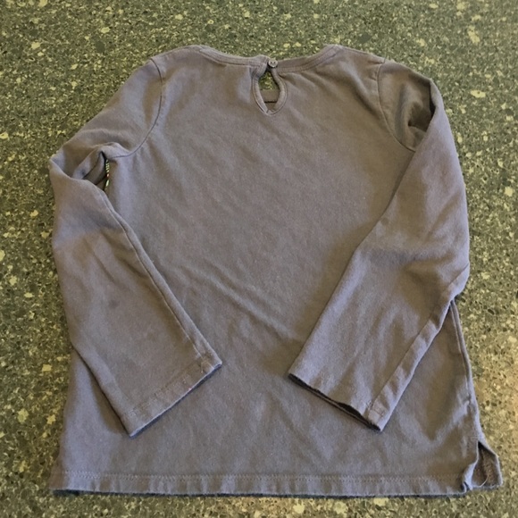 Girls Size 6 OshKosh Bgosh LS Dark Gray Shirt EUC - Picture 5 of 5