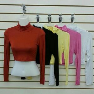 Turtle Neck Crop Top