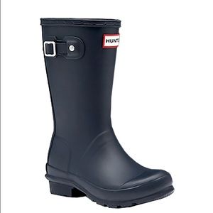 Kids Navy Blue Hunter boots