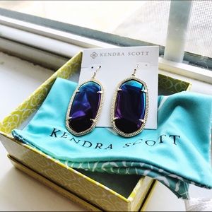 Kendra Scott Black Iridescent Danielle Earrings